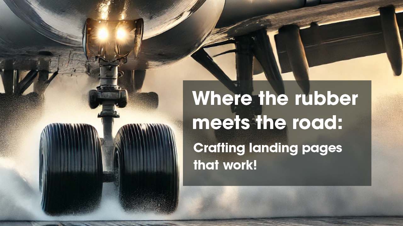 Where the rubber meets the road: Crafting landing pages that work